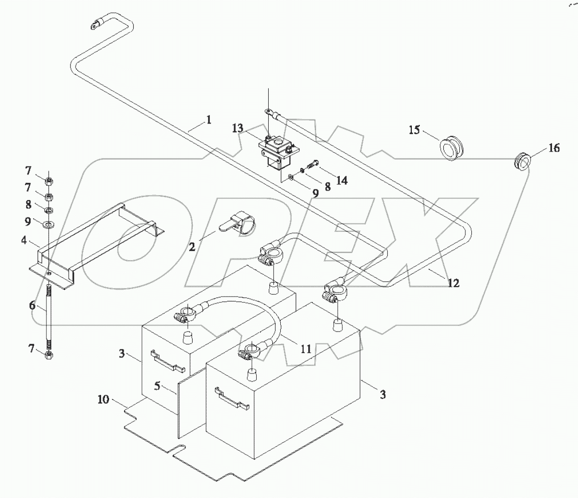  9D650-65B000000A0 - Battery Electrical Circuit Assembly