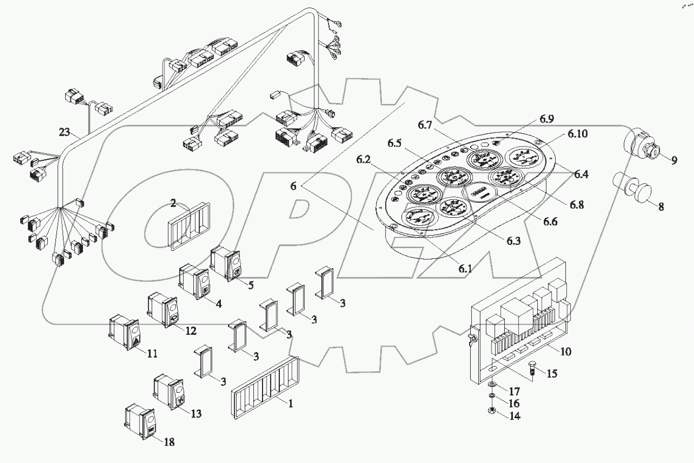  9D650-66A000000B0 - Instrument Assembly