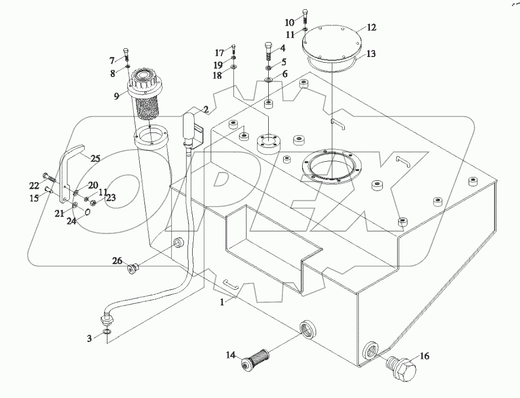 95D650-08A000000A0 - Fuel Tank Assembly