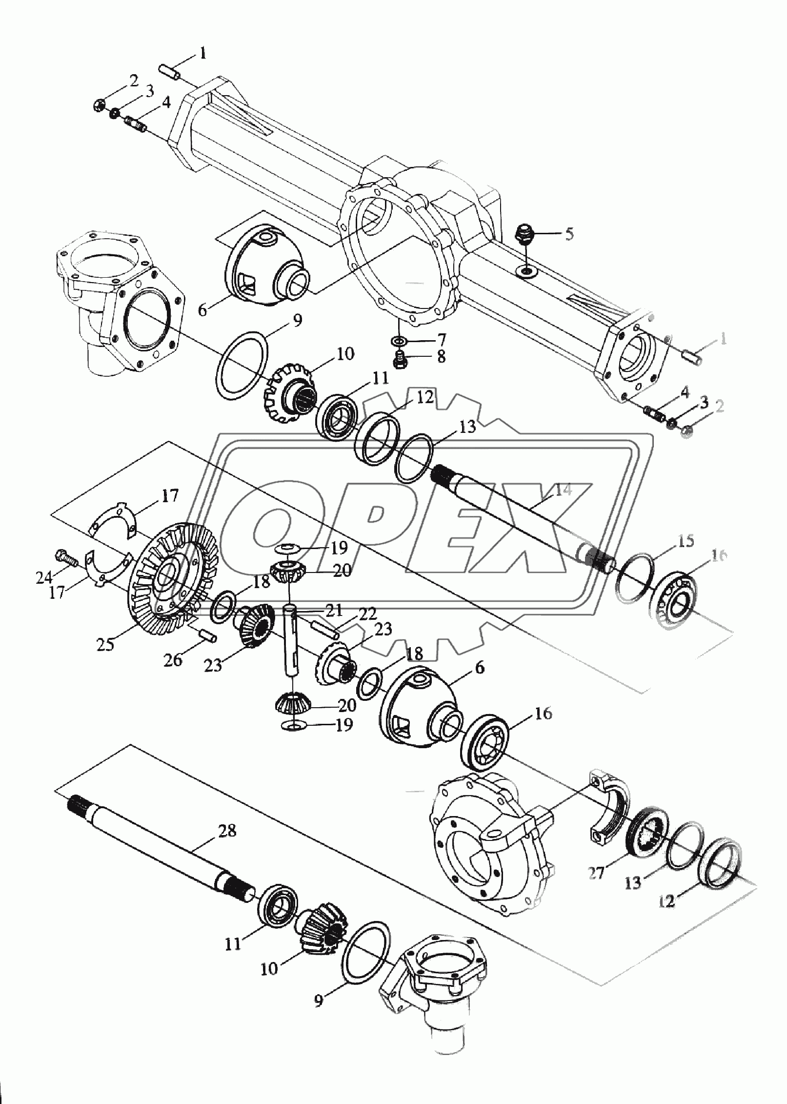 Front driving axle assembly-3