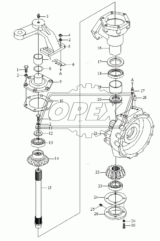 Front driving axle assembly-4