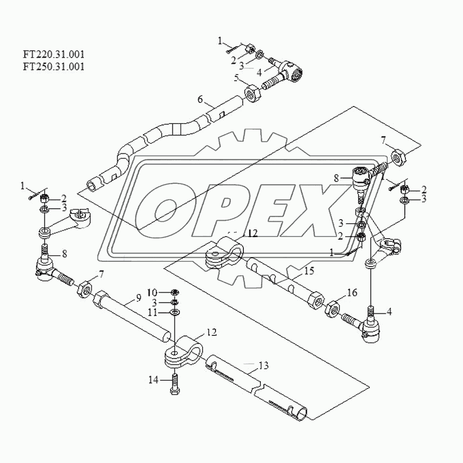 Front axle assembly-3 1