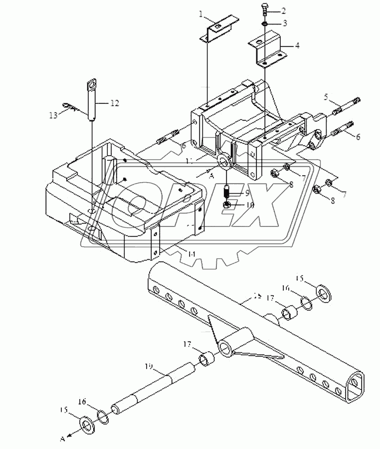 Front axle assembly-4