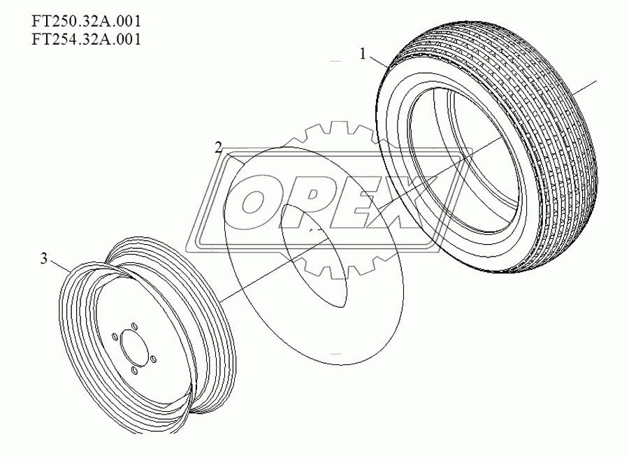 Frout wheel assembly-2 (optional)