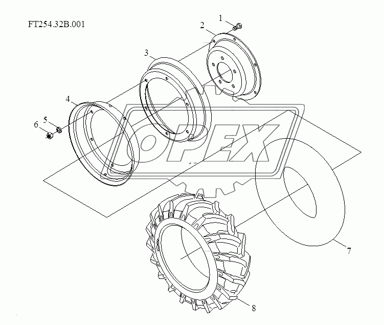 Front driving wheel assembly-2 (optional)