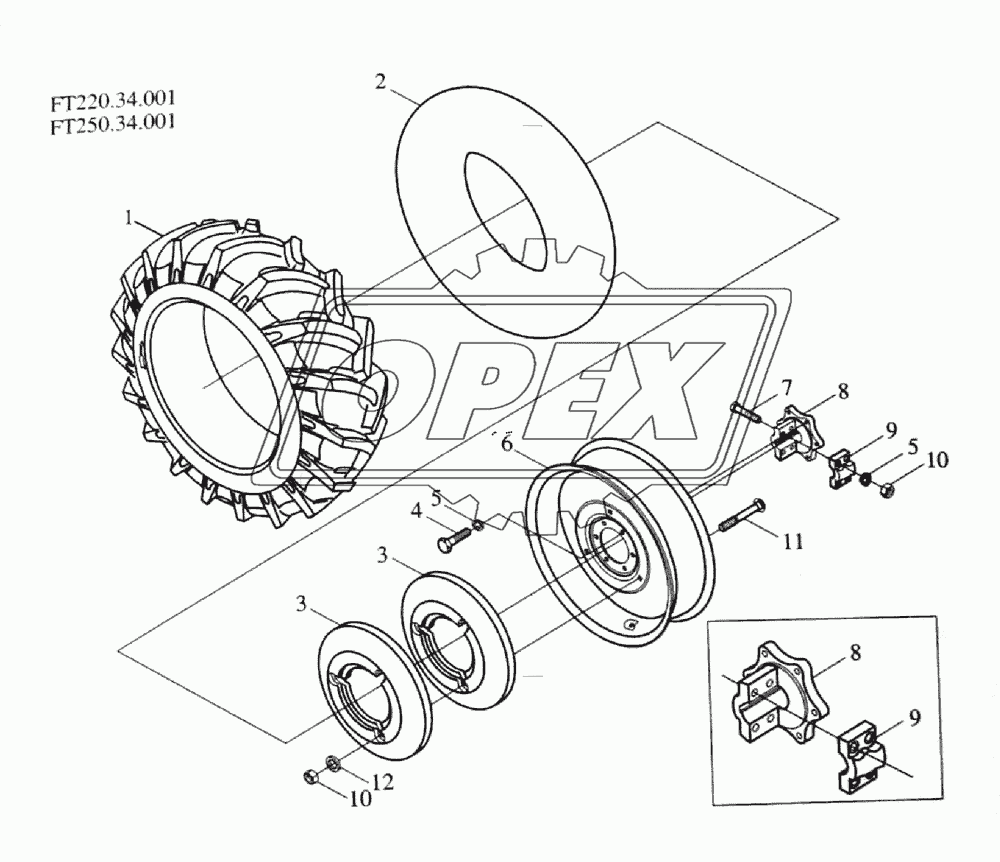 Driving wheel assembly-1