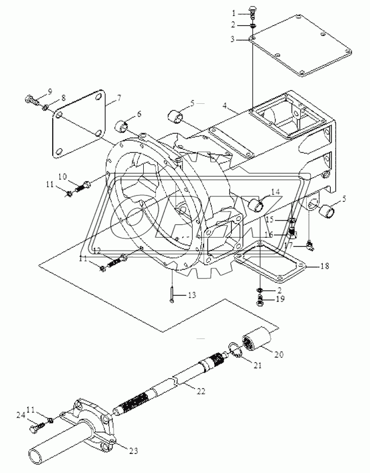 Clutch housing assembly-3