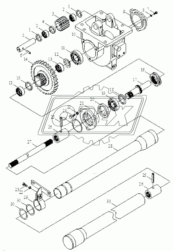 Transfer case assembly-1