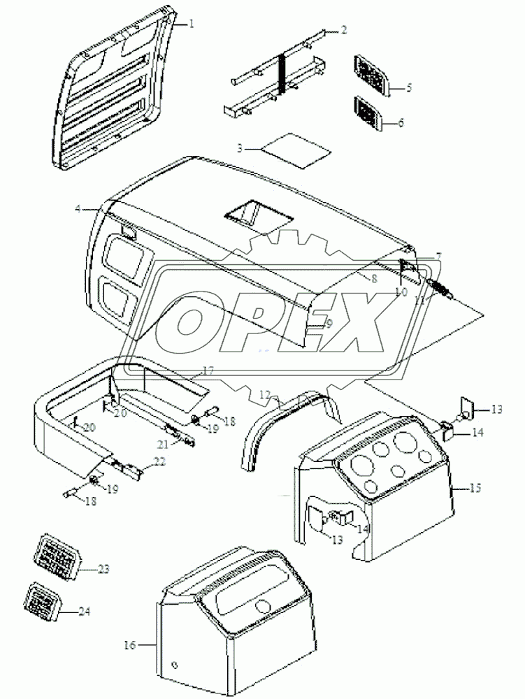 Helmet and mud guard assembly-1