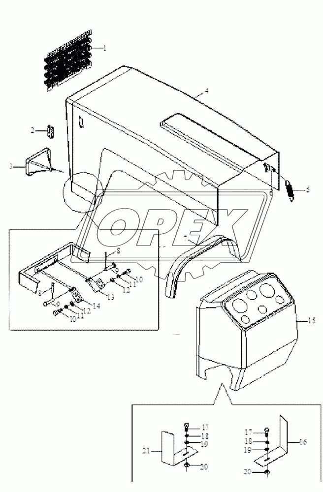 Helmet and mud guard assembly-2