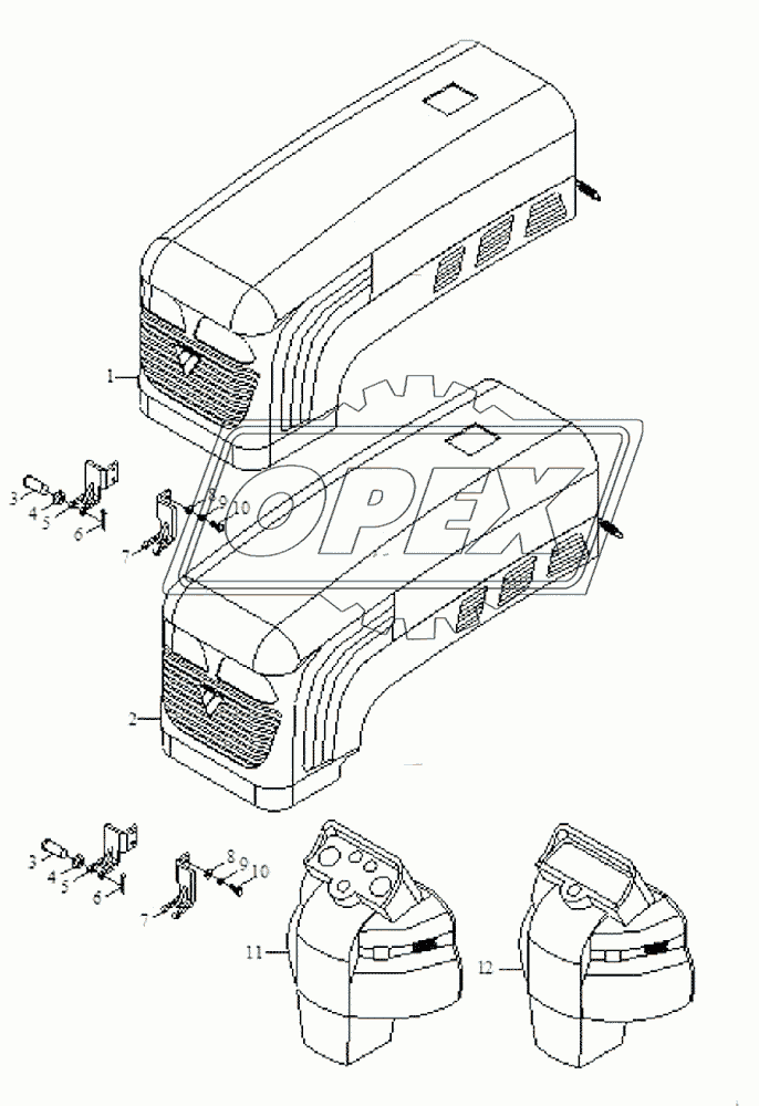 Helmet and mud guard assembly-3