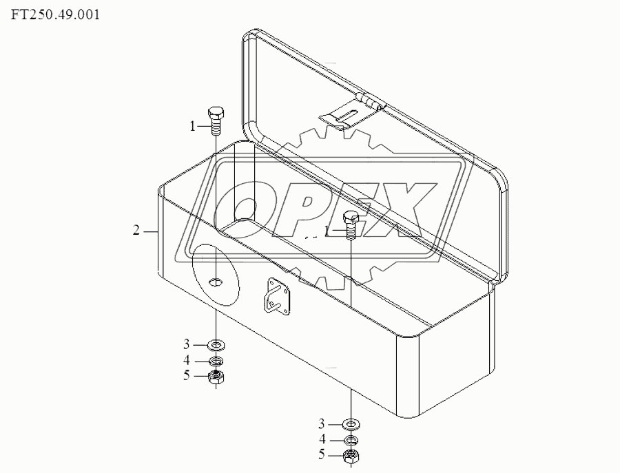 Toolbox installation assembly-1