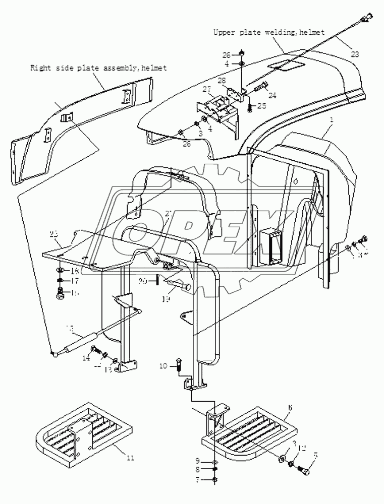 Helmet Structure Assembly 2