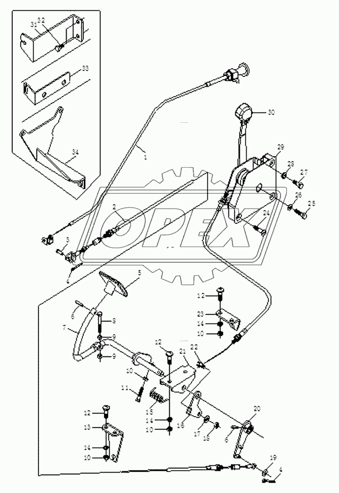 Control Mechanism Assembly of the Engine