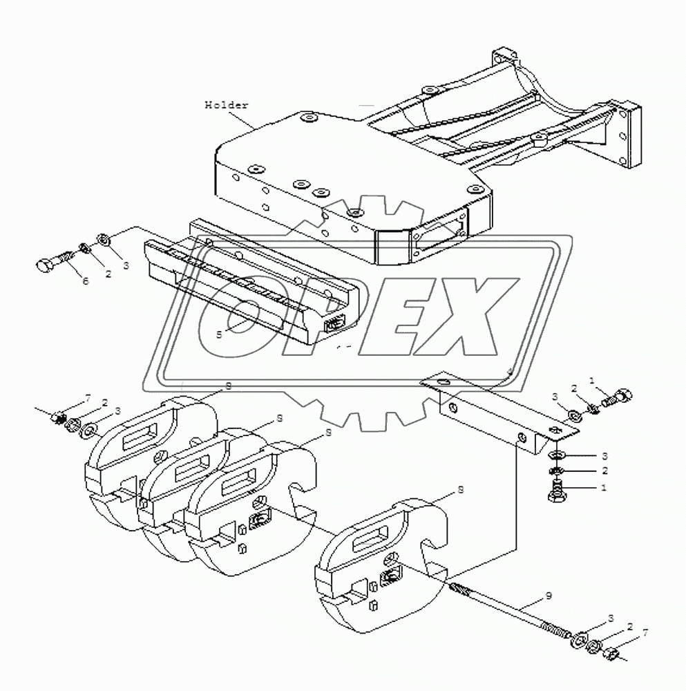 Front Ballast Bracket  Assembly 1