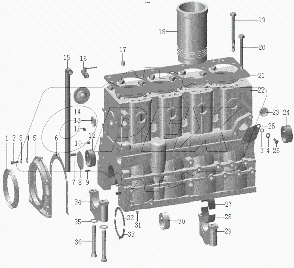  QC495T45-13-01 10.1 CYLINDER BLOCK