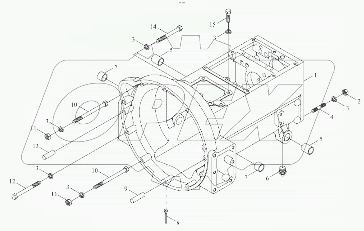  TB400.371A GEARBOX HOUSING ASSEMBLY