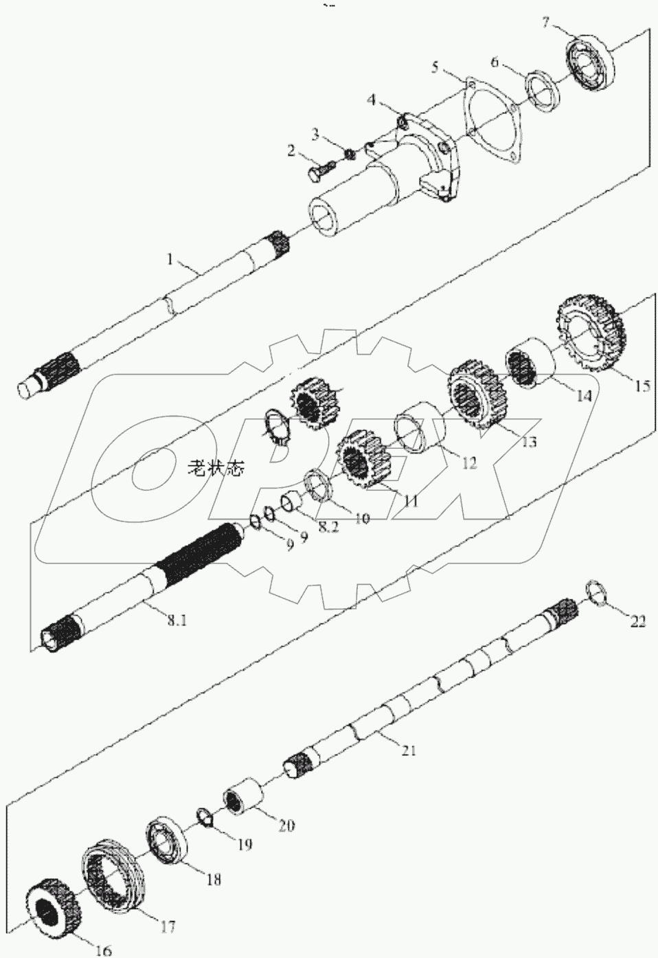  TB450.372B MAIN TRANSMISSION ASSEMBLY-1