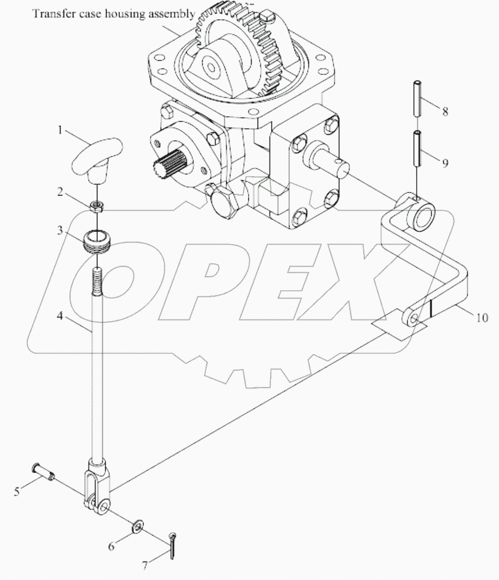  TB554.423C TRANSFER CASE CONTROL ASSEMBLY