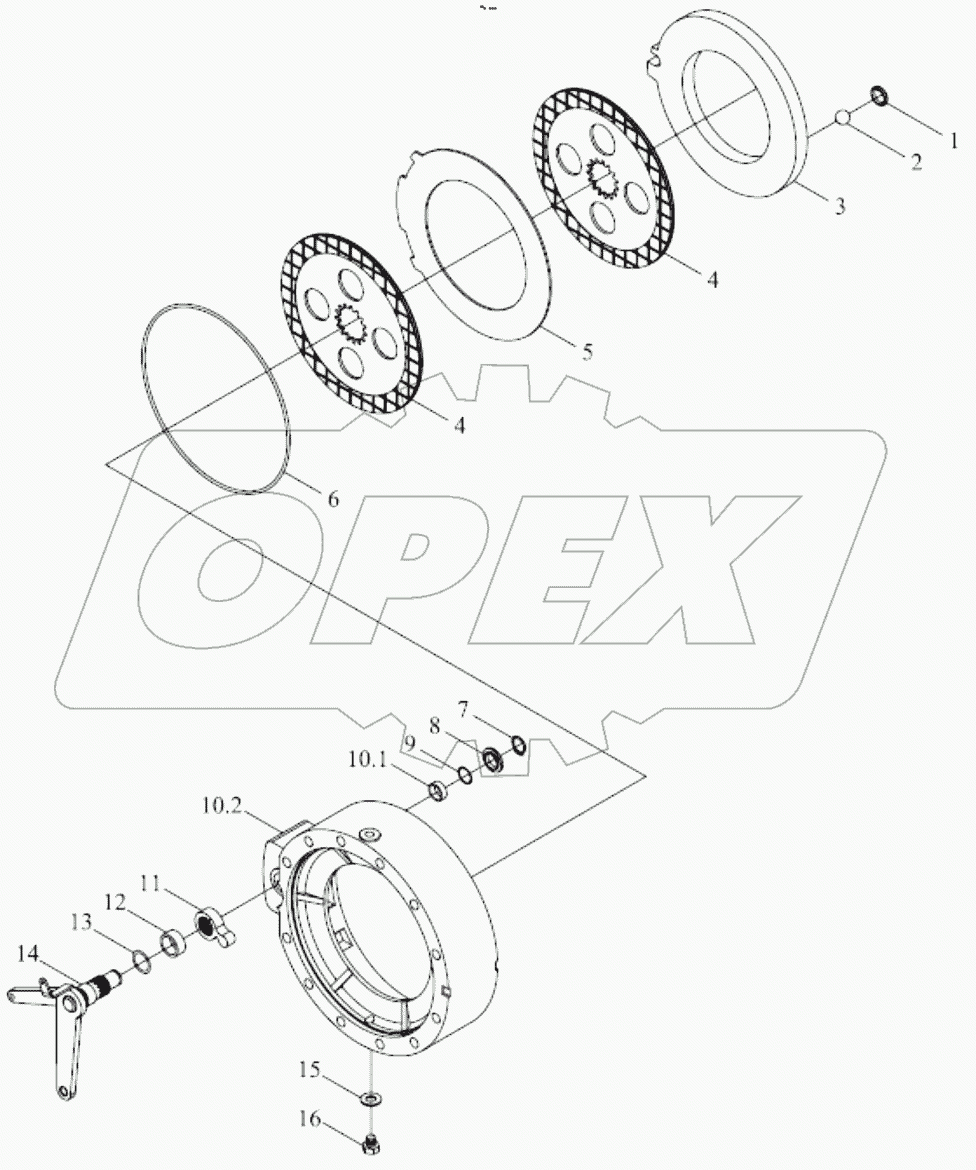  TB504.431 LEFT BRAKE ASSEMBLY