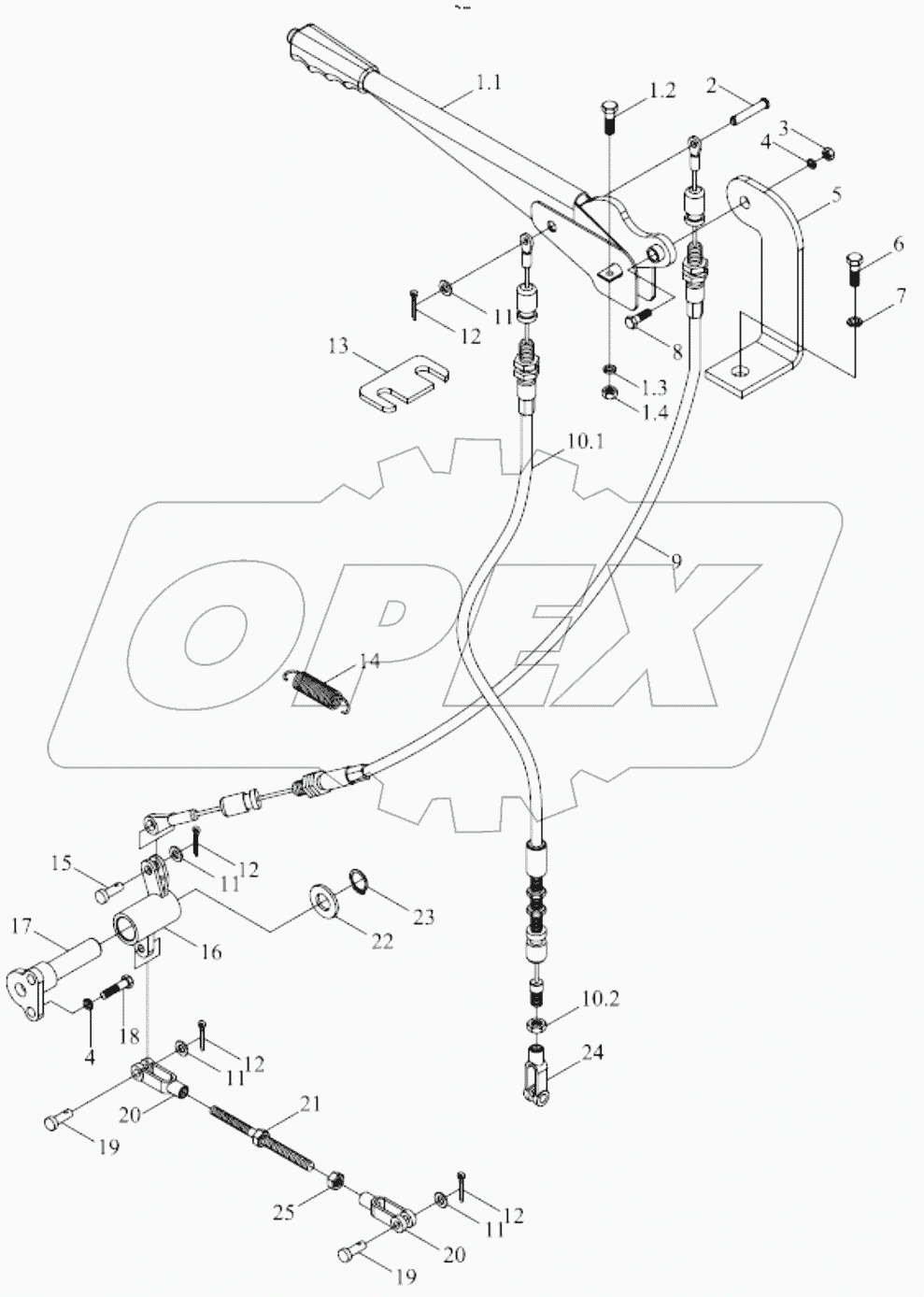  TB504.433 BRAKE CONTROL MECHANISM ASSEMBLY-2