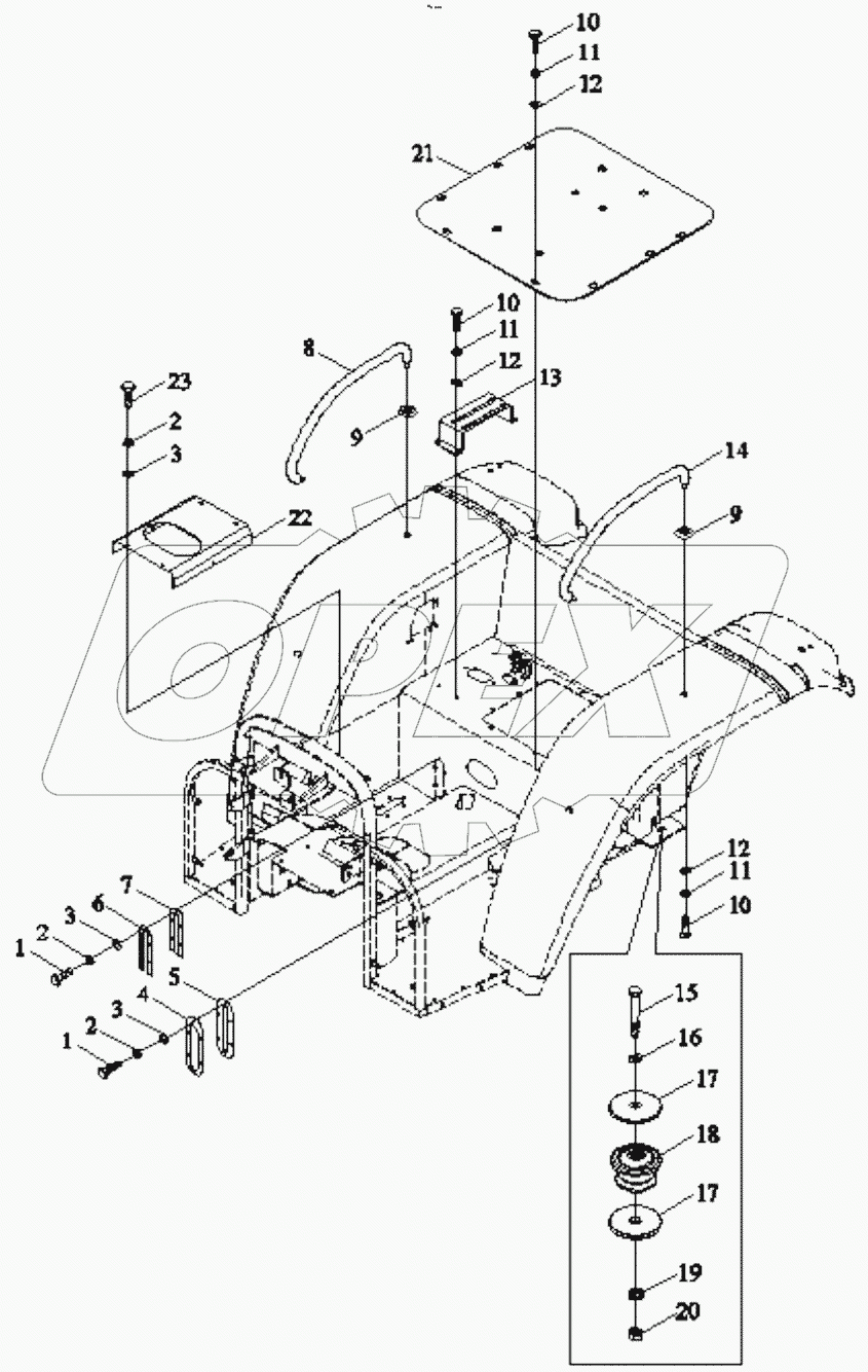  TB550.452U FLOOR ASSEMBLY-3