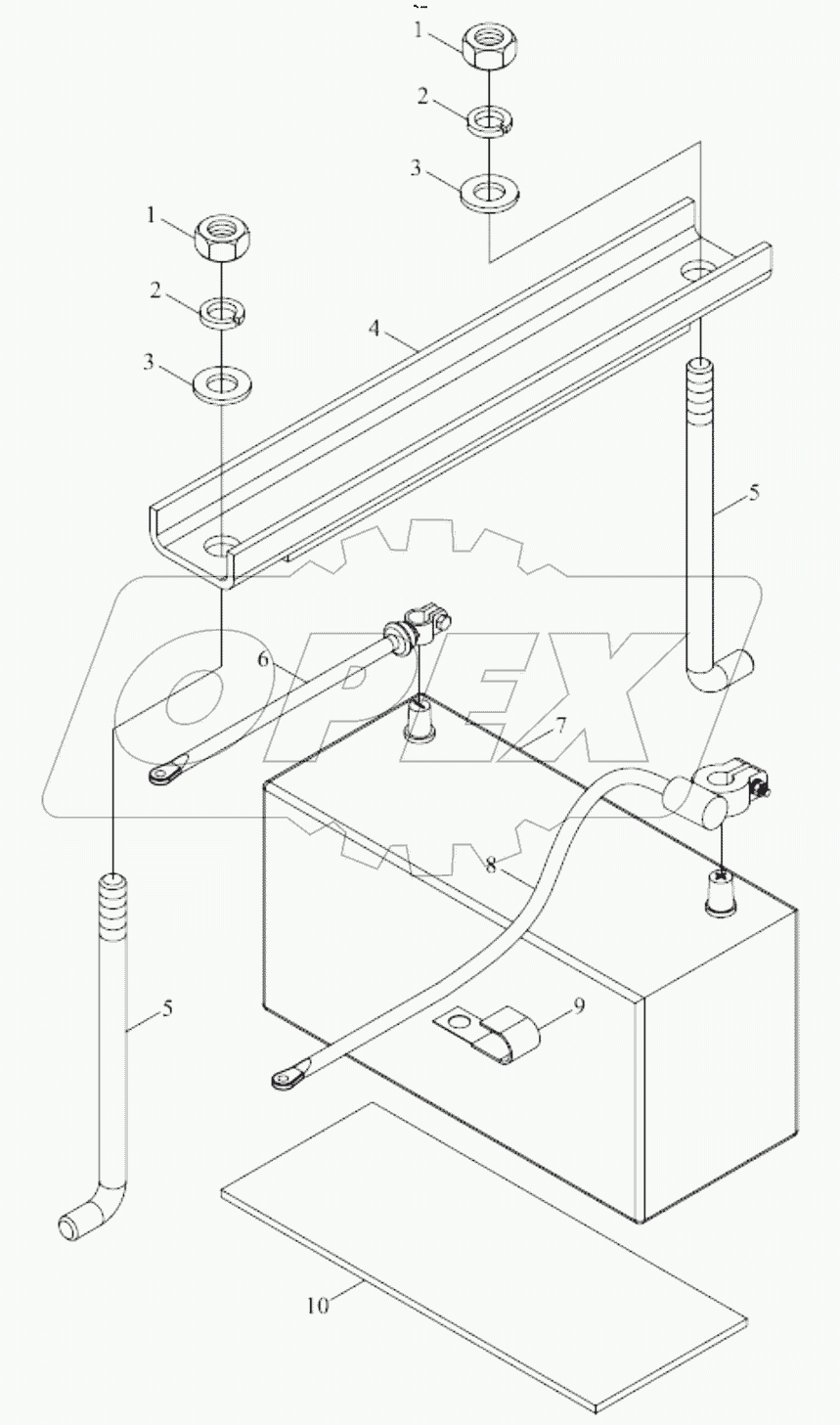  TB450.485A BATTERY INSTALLATION ASSEMBLY