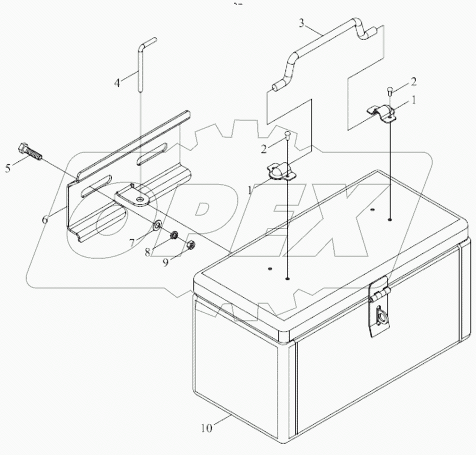  FT300.49.001 TOOL BOX ASSEMBLY