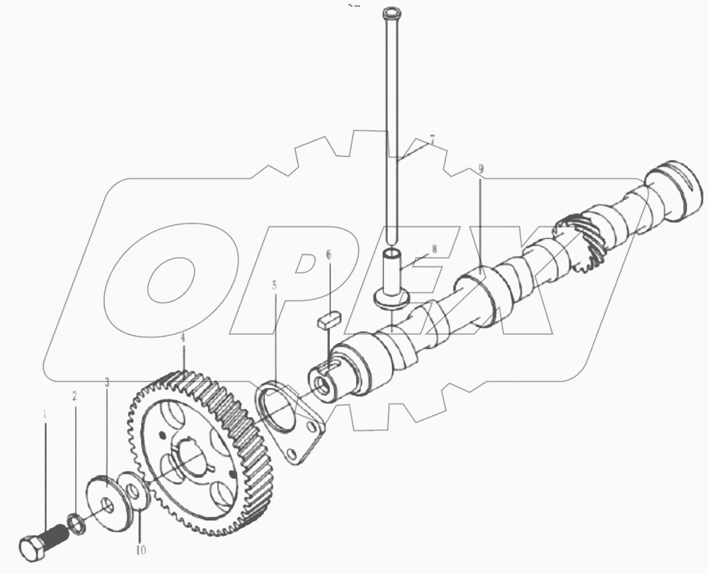  KM385BT-1F-6 CAMSHAFT ASSY