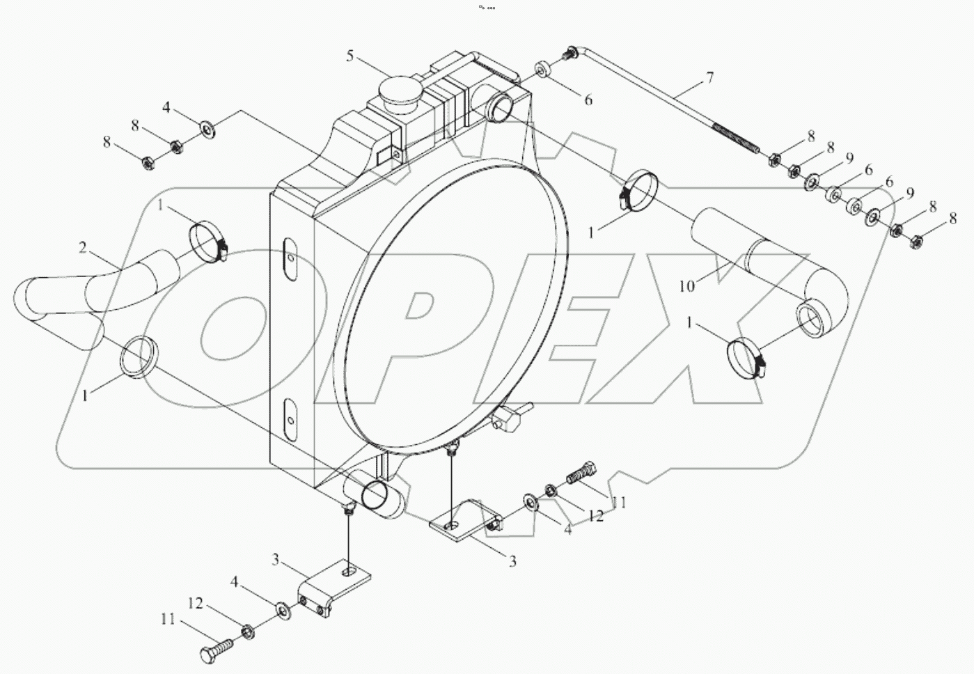  TE250.13B COOLING SYSTEM ASSEMBLY