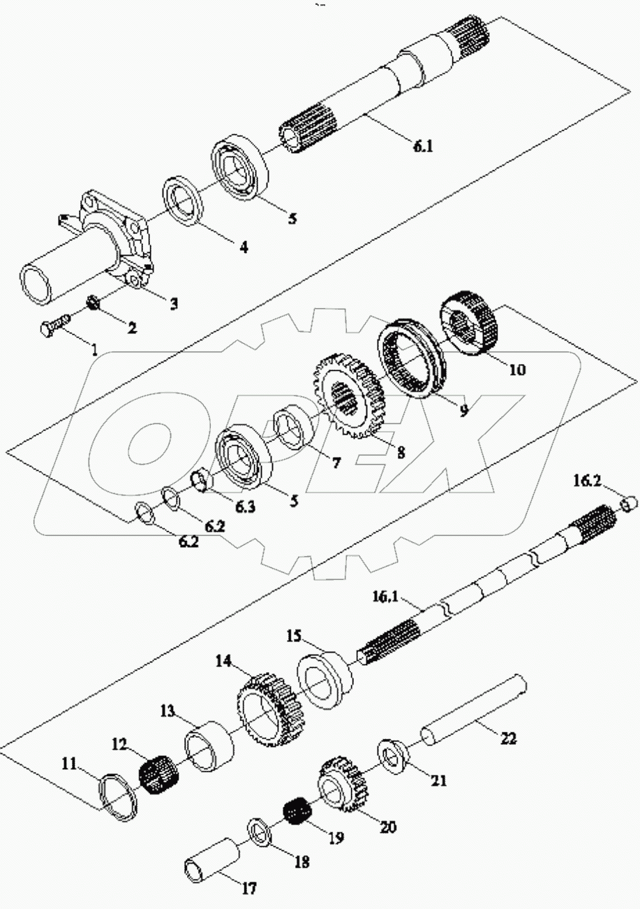  TE254.361F-2 SHUTTLE SHIFT ASSEMBLY
