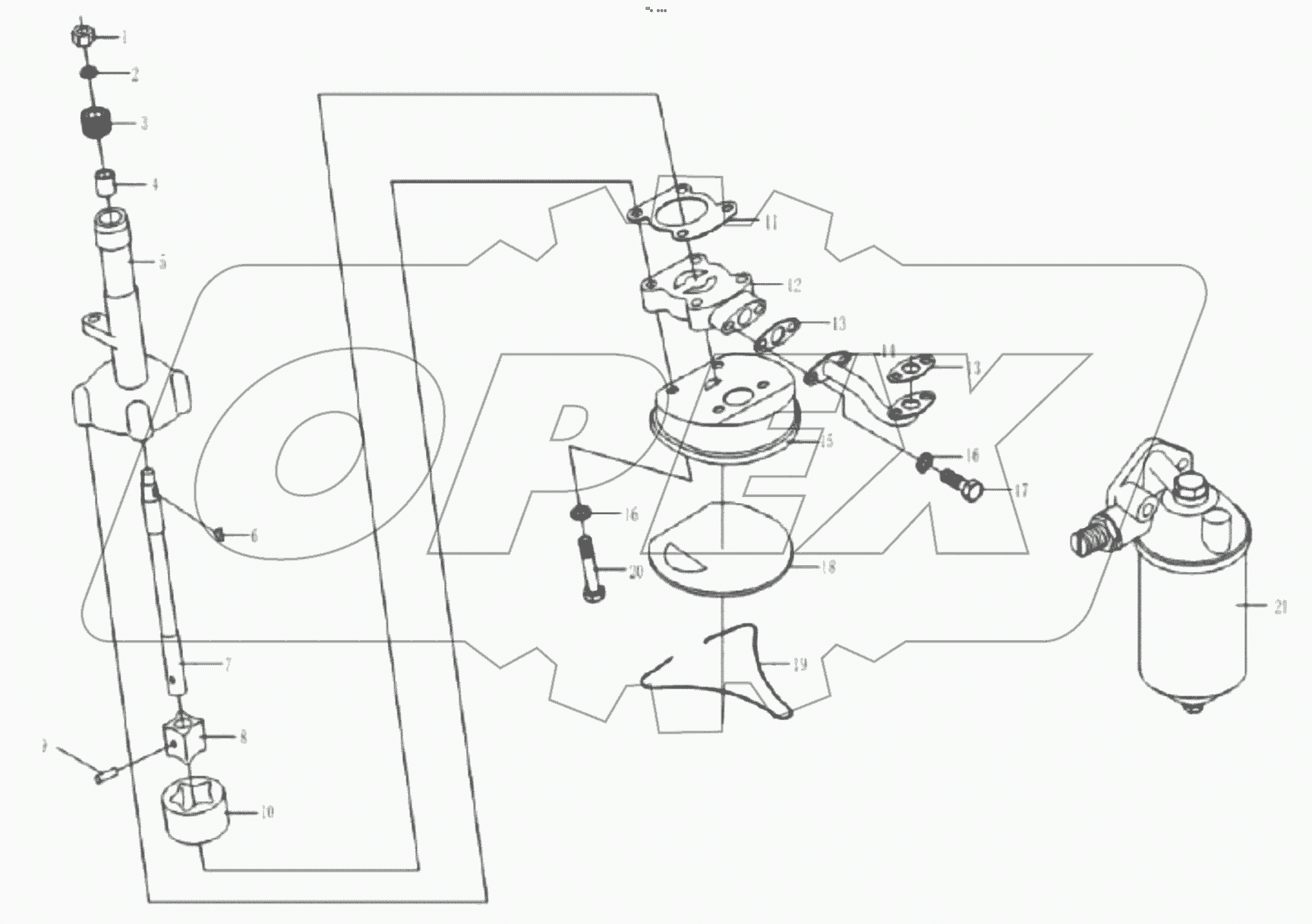  KM385BT-1F-13 LUBRICATING SYSTEM ASSY