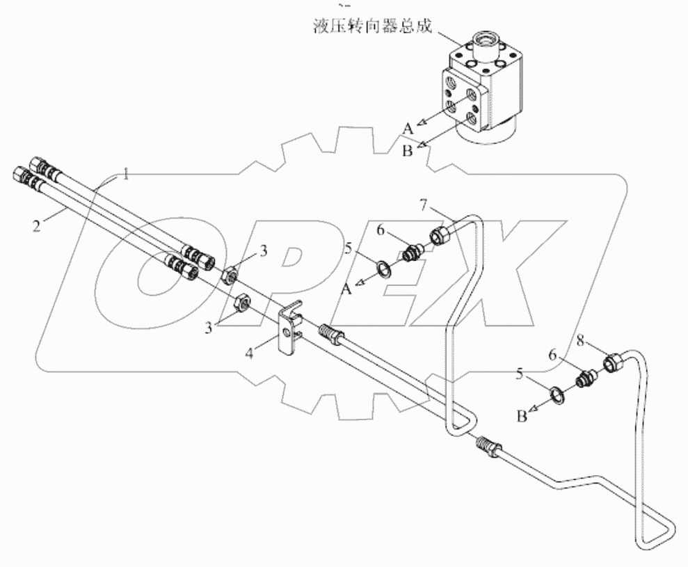  TE254.402D-2 STEERING PIPE ASSEMBLY