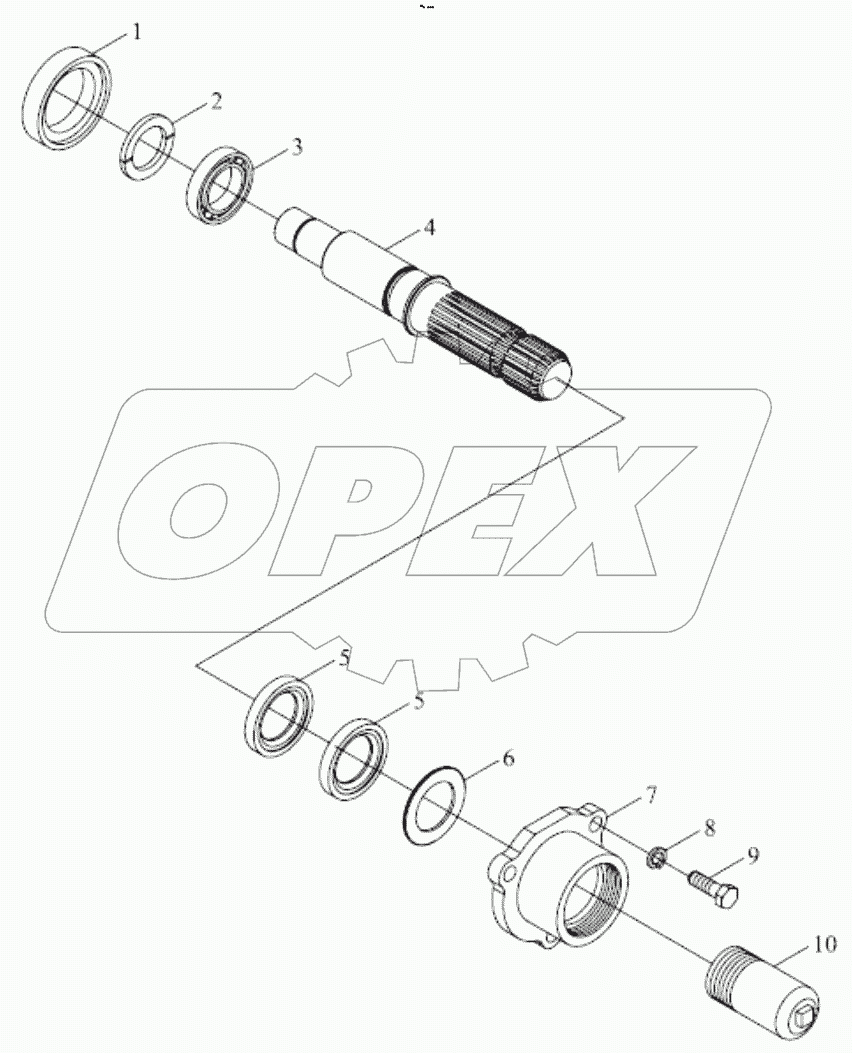  TE250.411B PTO SHAFT ASSEMBLY