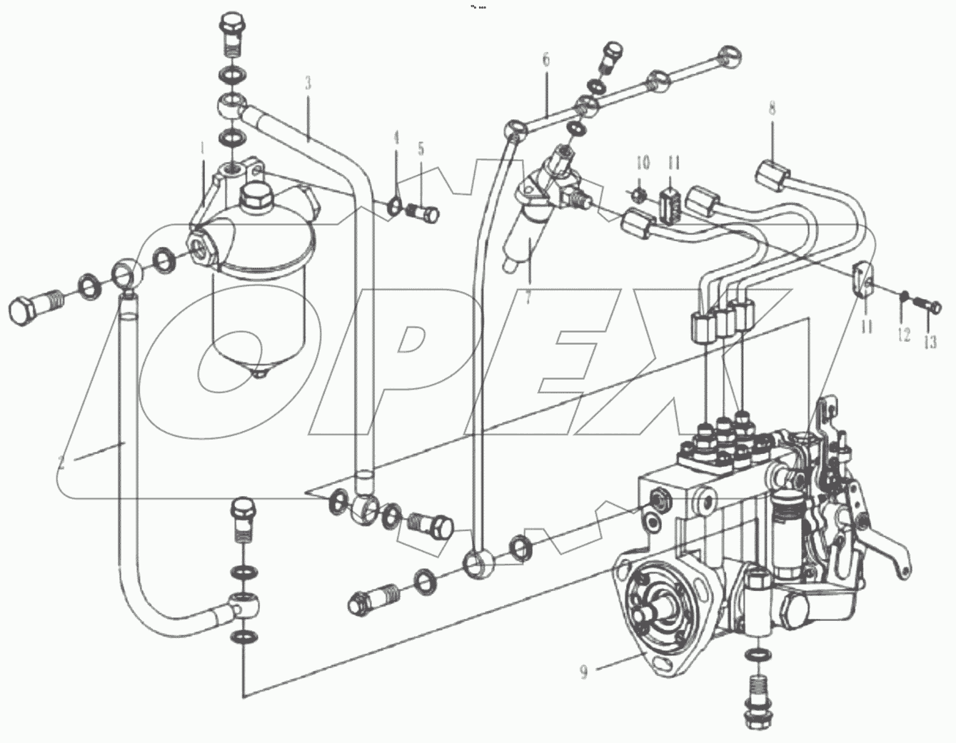  KM385BT-1F-14 FUEL SYSTEM ASSY