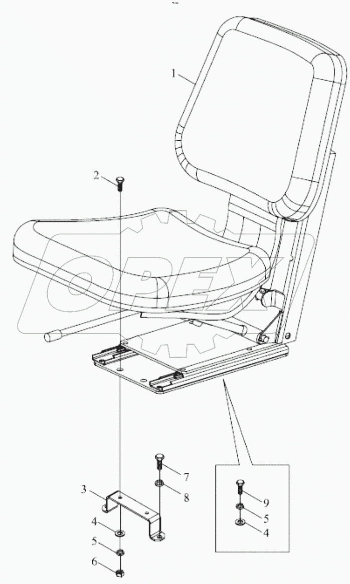  FT250.44B.001 SEAT ASSEMBLY