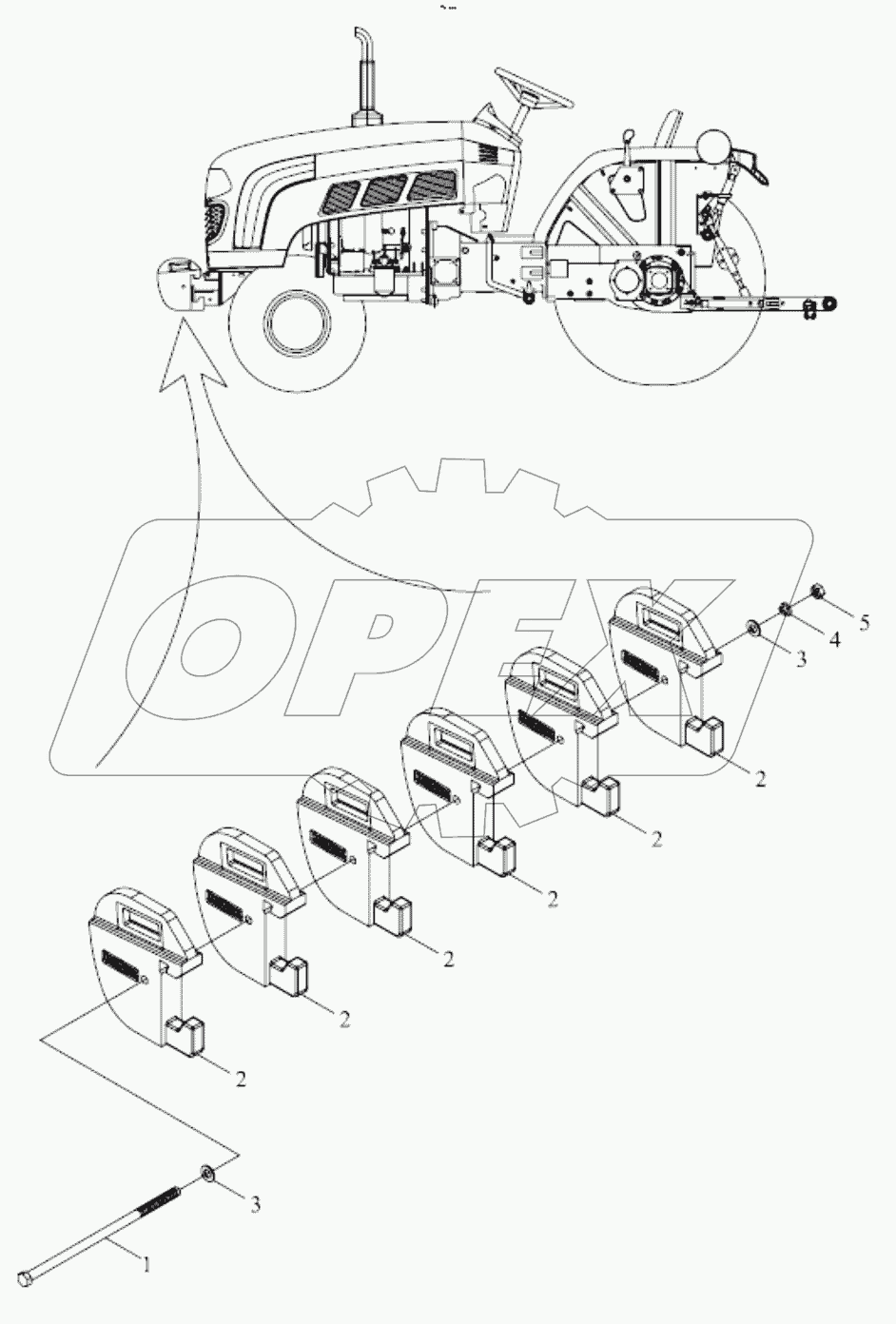  FT250.74.001 FRONT BALLAST ASSEMBLY