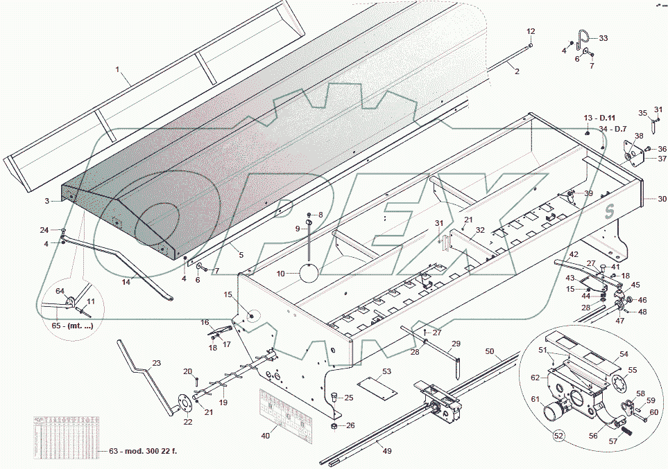  SEED DISTRIBUTION HOPPER