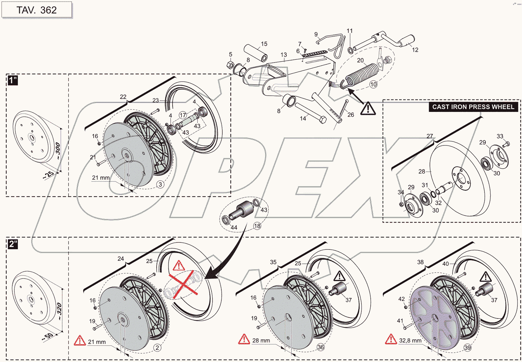  REAR COMPRESSION WHEELS