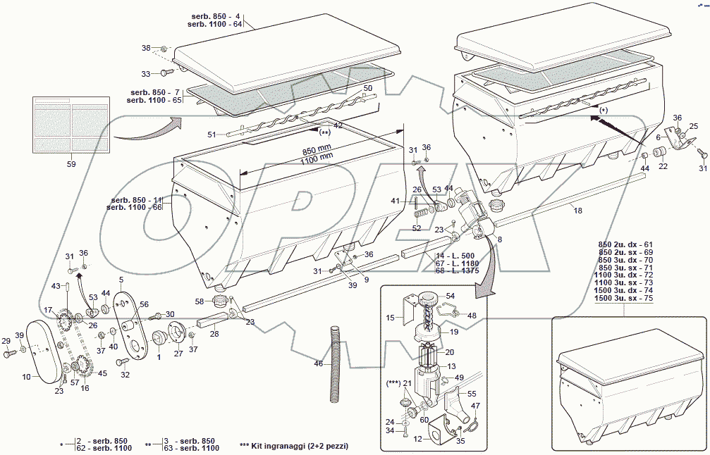  FERTILIZER SPREADING TANKS