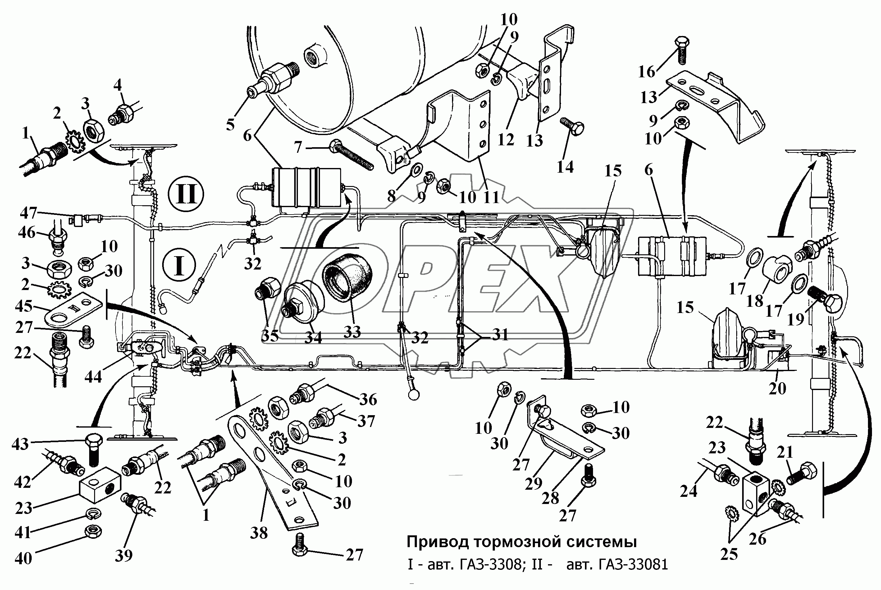 Привод тормозной системы