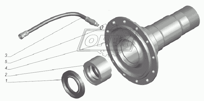 66-02-2401067. Цапфа заднего моста