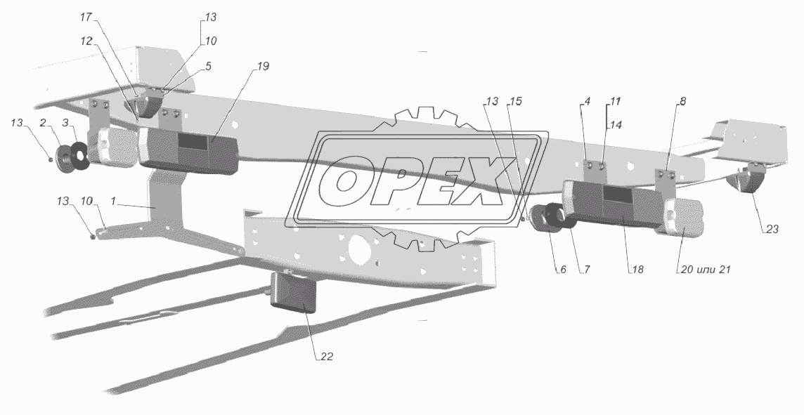 33081-3716001-50. Установка задних фонарей