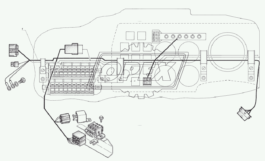 33081-3862005. Установка жгута АБС 130