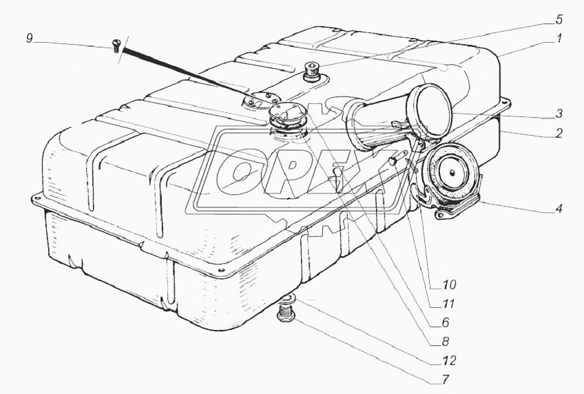 4301-1101010-02. Бак топливный