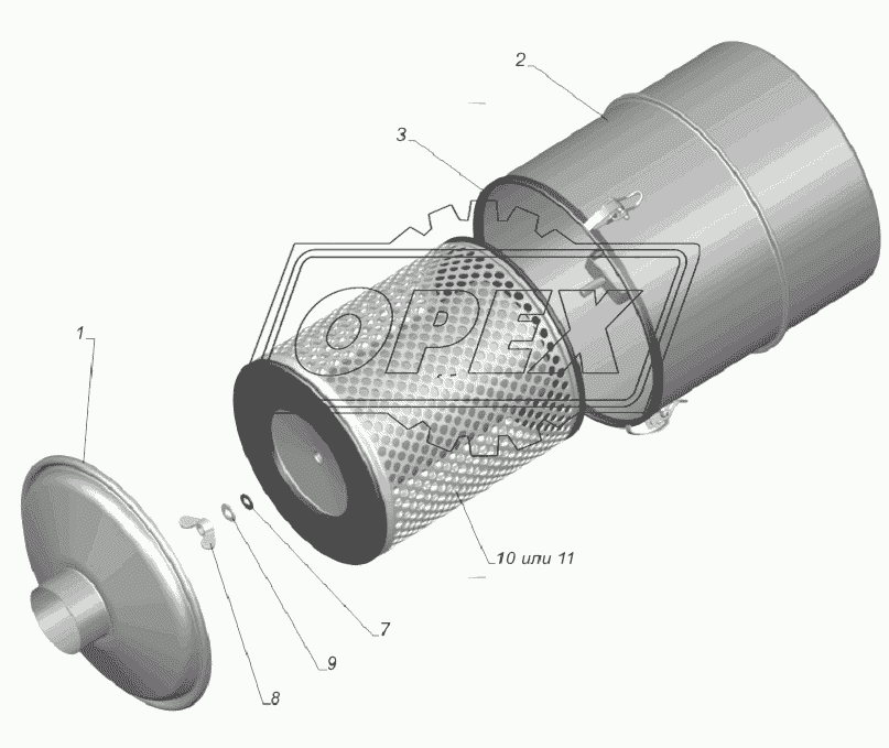 3309-1109010-10. Фильтр воздушный
