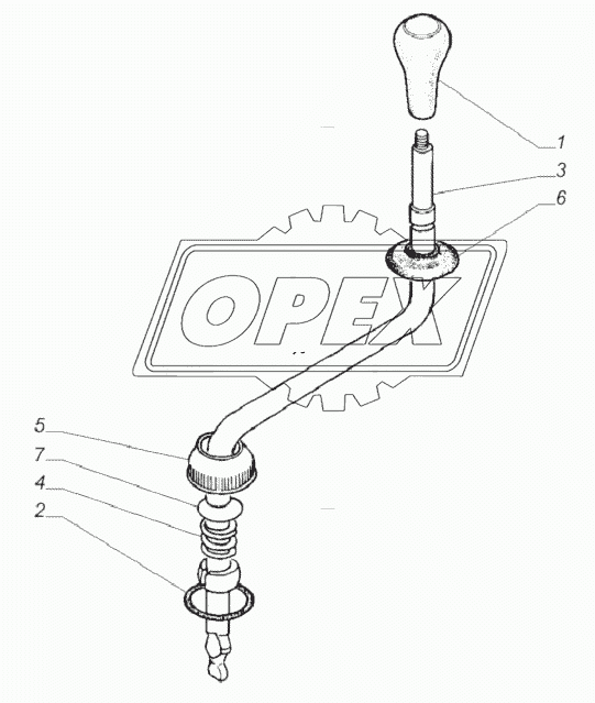 3309-1700001. Установка рычага коробки передач