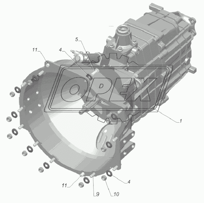 33081-1700007. Установка коробки передач на двигатель