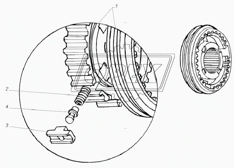 3309-1701123. Синхронизатор