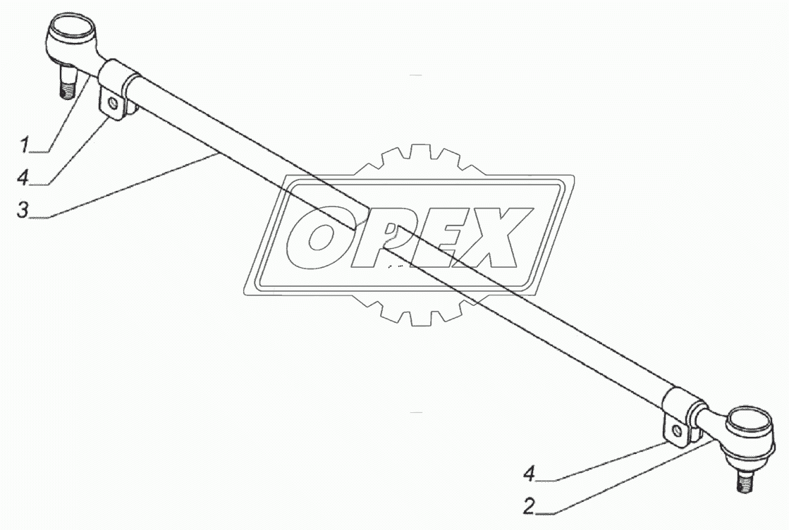 Тяга поперечная рулевая 33104-3414052-01